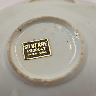 LOT 274: Formalities by Baum Bros. Egg, Falcon Ware Vase Numbered & Made in England, Miniature Cups and Sauces, Salt & Pepper...