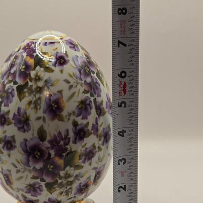 LOT 274: Formalities by Baum Bros. Egg, Falcon Ware Vase Numbered & Made in England, Miniature Cups and Sauces, Salt & Pepper...