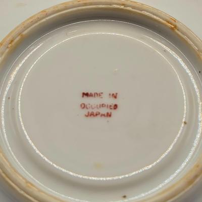 LOT 274: Formalities by Baum Bros. Egg, Falcon Ware Vase Numbered & Made in England, Miniature Cups and Sauces, Salt & Pepper...