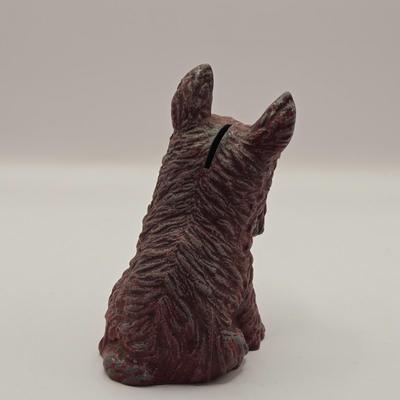 LOT 275: 1950s Ranger Joe Bowl and Mug, Dalmatian Dog Figure, Vintage Cast Iron Scottie Dog Coin Bank, Mohair with Straw Stuffing...