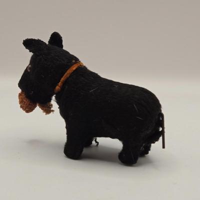 LOT 275: 1950s Ranger Joe Bowl and Mug, Dalmatian Dog Figure, Vintage Cast Iron Scottie Dog Coin Bank, Mohair with Straw Stuffing...