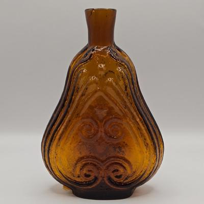 LOT 276: Amber & Amethyst Colored Glass Flasks & Decanters