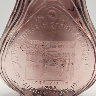 LOT 276: Amber & Amethyst Colored Glass Flasks & Decanters