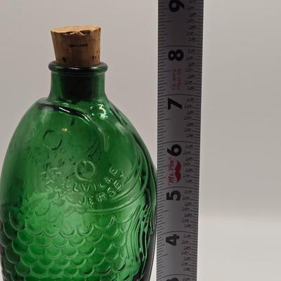 LOT 277: " Doctor Fisch's Bitters " Bottle, "E.G. Booz's Old Cabin Whiskey " Bottle, Small Pitcher, and...