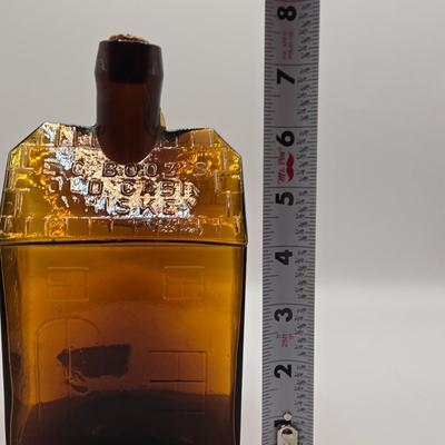 LOT 277: " Doctor Fisch's Bitters " Bottle, "E.G. Booz's Old Cabin Whiskey " Bottle, Small Pitcher, and...