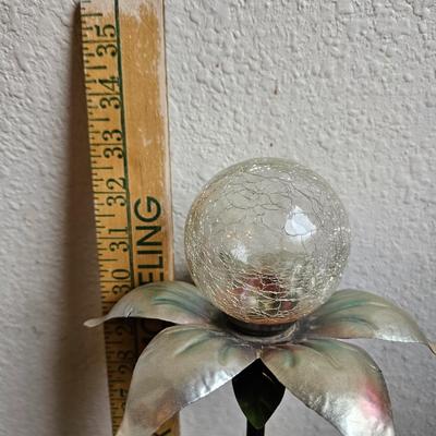 Outdoor solar yard art stakes Hummingbird and Butterflies