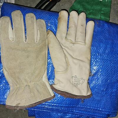 Gardening items -Pruning shears, Potting soil, Plant chemicals and fertilizers, gloves, long watering wand - tarp and more
