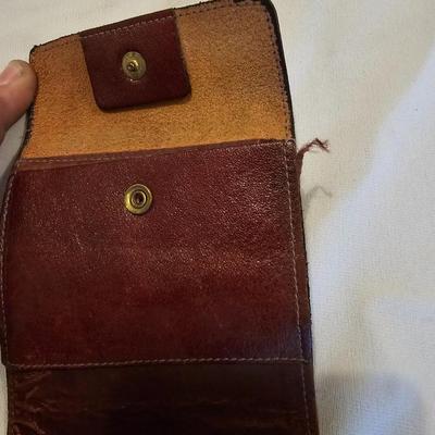 Vintage GH Bass Suede Leather Tote Brown with small leather wallet