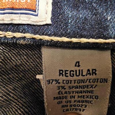Five pairs of Women's size 4 jeans - Old Navy -Lee - Liz Claiborne -Banana Republic