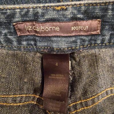 Five pairs of Women's size 4 jeans - Old Navy -Lee - Liz Claiborne -Banana Republic