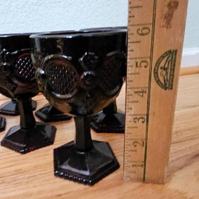 Avon Cape cod Ruby red Goblets 12 total 5" and 6"