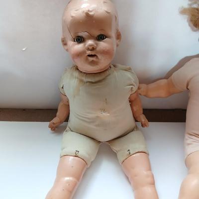 Antique baby dolls - Two Alexander dolls and one Bisque doll over 70 years old!