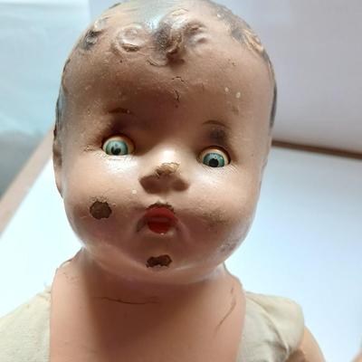 Antique baby dolls over 70 years old! 1930's Bisque doll and an early era African American doll
