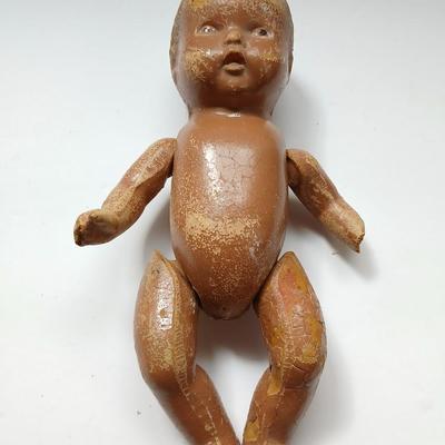 Antique baby dolls over 70 years old! 1930's Bisque doll and an early era African American doll