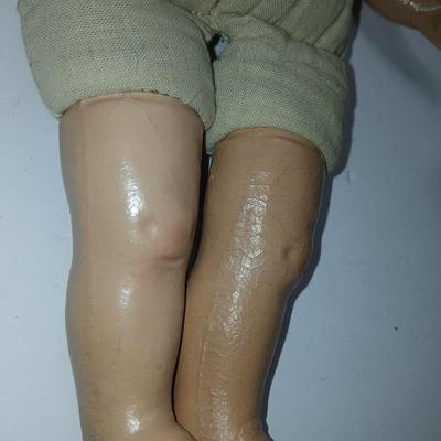 Antique baby dolls over 70 years old! 1930's Bisque doll and an early era African American doll
