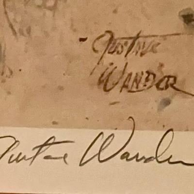 Southwest Painting By Gustave Wander Signed Lithograph