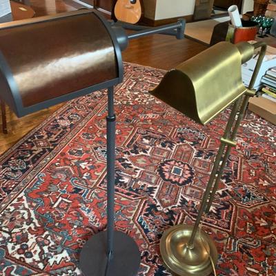 Two low floor lamps