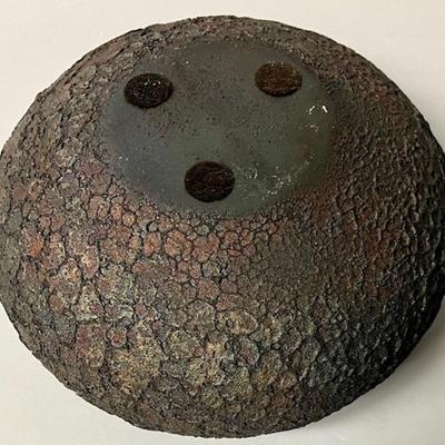 Jim Gremel Moonscape Textured Flashed Lava Glaze Vase