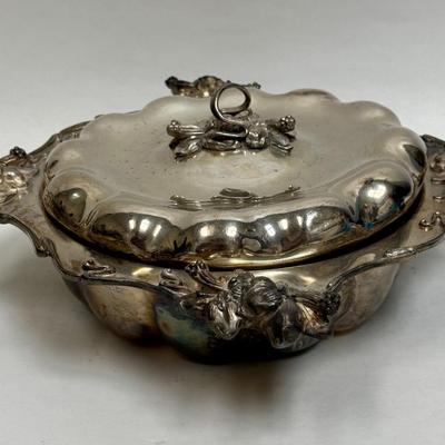 Vintage Meriden Silver-plate Serving Bowl and Lid