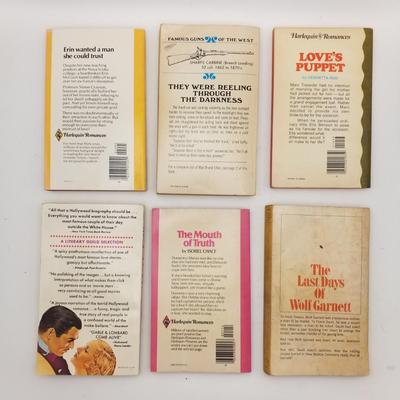 Lot of 13 Vintage Paperbacks / Softcovers / Novels / Novellas / Westerns / Romance (Sounder, Gable & Lombard, Harlequin, War Journey)