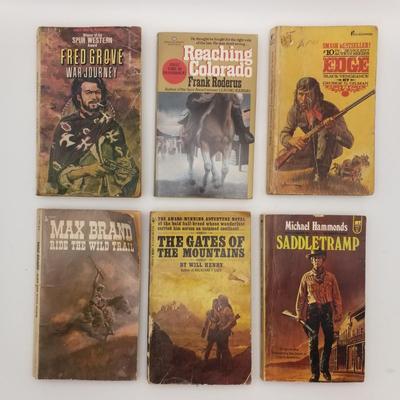Lot of 13 Vintage Paperbacks / Softcovers / Novels / Novellas / Westerns / Romance (Sounder, Gable & Lombard, Harlequin, War Journey)
