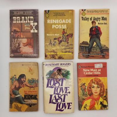 Lot of 12 Vintage Books Paperbacks/ Softcovers Westerns Romance Novels Novellas (Mustang Mesa,, Harlequin Romance, Sweet Dreams Teen)