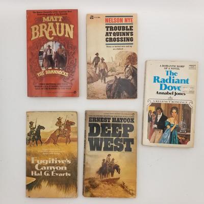Lot of 11 Vintage Paperbacks / Softcovers / Novels / Novellas / Westerns / Romance (Regency Bronco Apache)