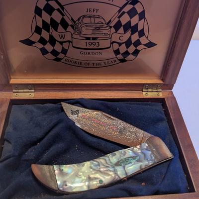 Case Winston Cup 1993 Jeff Gordon Knife #3 With Case