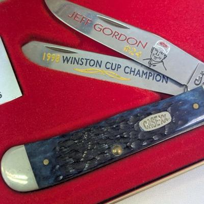 1998 Winston Cup Jeff Gordon Champion Knife With Case #5
