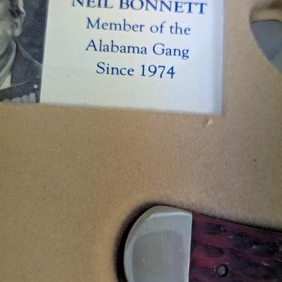 Neil Bonnet Case Knife Member Of The Alabama Game With Case #6