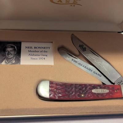 Neil Bonnet Case Knife Member Of The Alabama Game With Case #6