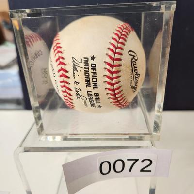 Andre Dawson Signed Autographed Baseball in Collector Case