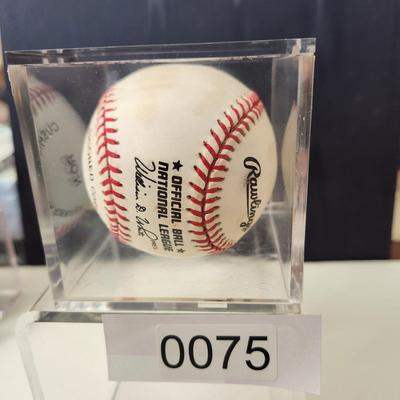 Joe Morgan Signed Autographed Baseball in Collector Case
