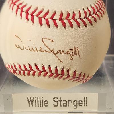 Willie Stargell Signed Autographed Baseball in Collector Case