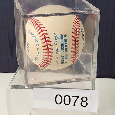Larry Doby Signed Autographed Baseball in Collector Case