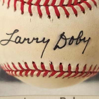 Larry Doby Signed Autographed Baseball in Collector Case