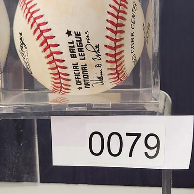 Stan Musial Signed Autographed Baseball in Collector Case