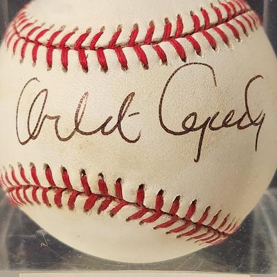 Orlando Cepeda Signed Autographed Baseball in Collector Case