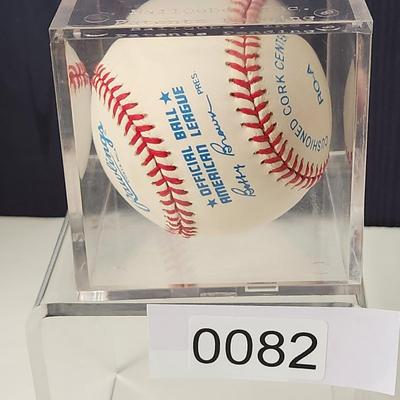 George Kell Signed Autographed Baseball in Collector Case