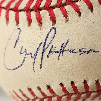 Corey Patterson Signed Autographed Baseball in Collector Case