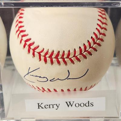 Kerry Woods Signed Autographed Baseball in Collector Case