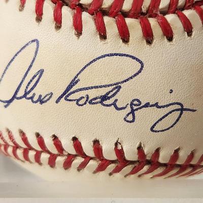 Alex Rodriguez Signed Autographed Baseball in Collector Case