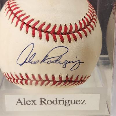 Alex Rodriguez Signed Autographed Baseball in Collector Case