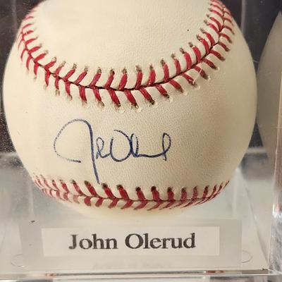John Olerud Signed Autographed Baseball in Collector Case