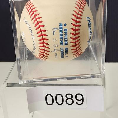 Greg Meyers Signed Autographed Baseball in Collector Case
