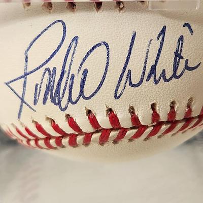 Rondell White Signed Autographed Baseball in Collector Case