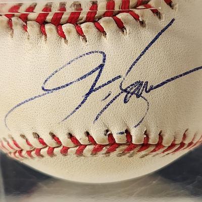 J.T. Snow Signed Autographed Baseball in Collector Case