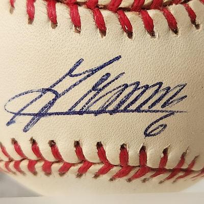 Melvin Mora Signed Autographed Baseball in Collector Case