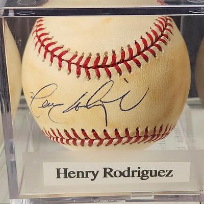 Henry Rodrigues Signed Autographed Baseball in Collector Case
