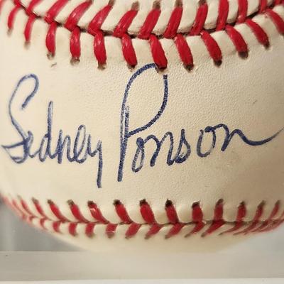 Sidney Ponson Signed Autographed Baseball in Collector Case